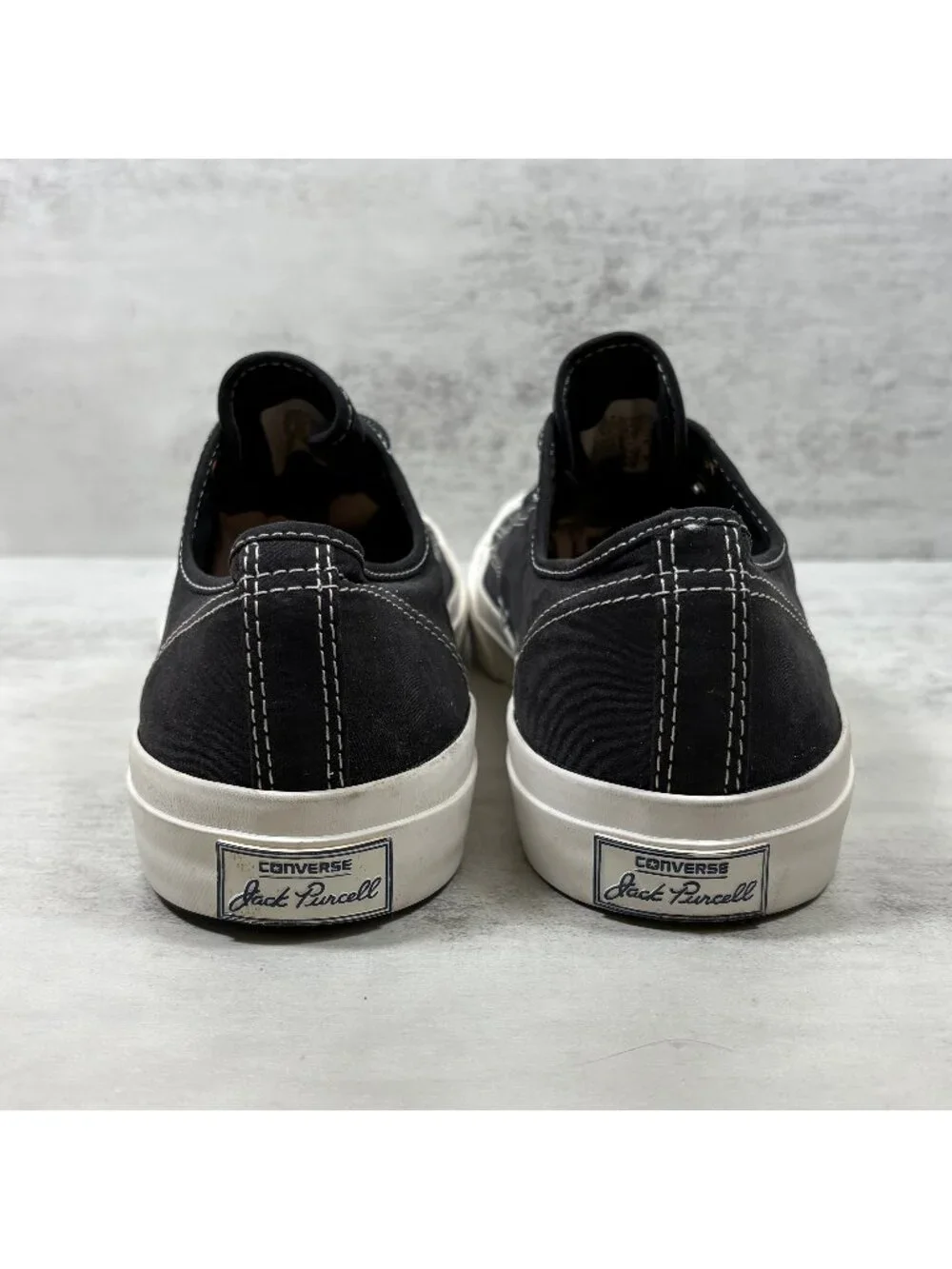 Converse Jack Purcell Sneakers - Men's Size 8 / Womens' 9.5 - Black - Picture 6 of 9